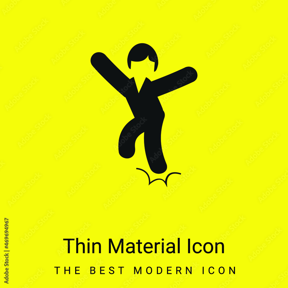 Ankle Sprain minimal bright yellow material icon Ankle Sprain minimal bright yellow material icon