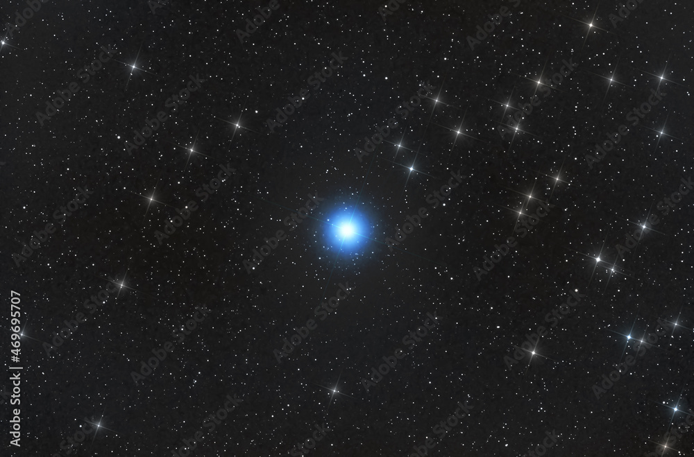 Spica constellation of Virgo brightest star night sky Spica constellation of Virgo brightest star night sky