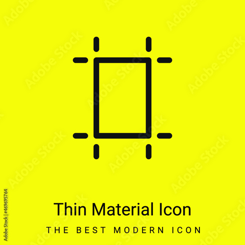 Artboard minimal bright yellow material icon