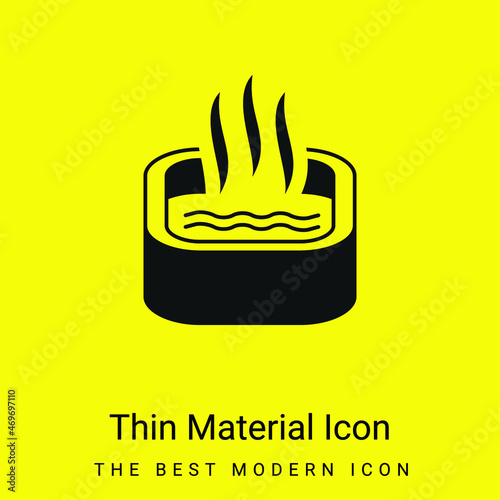 Bath Of Immersion minimal bright yellow material icon