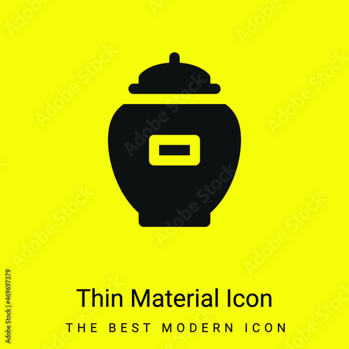 Ash minimal bright yellow material icon