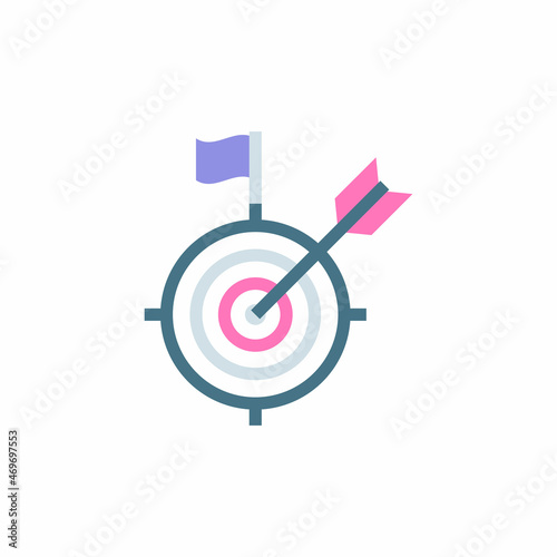 GOAL ACHIEVE icon in vector. Logotype