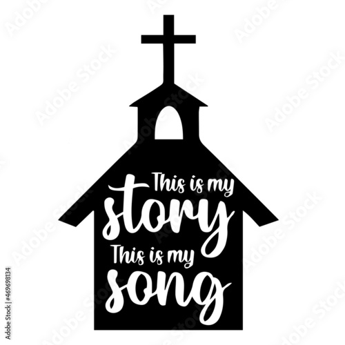 this is my story this is my song logo lettering calligraphy,inspirational quotes,illustration typography,vector design