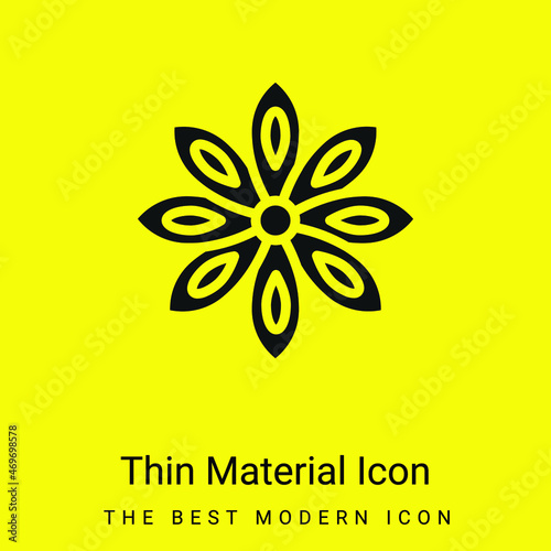 Anise minimal bright yellow material icon