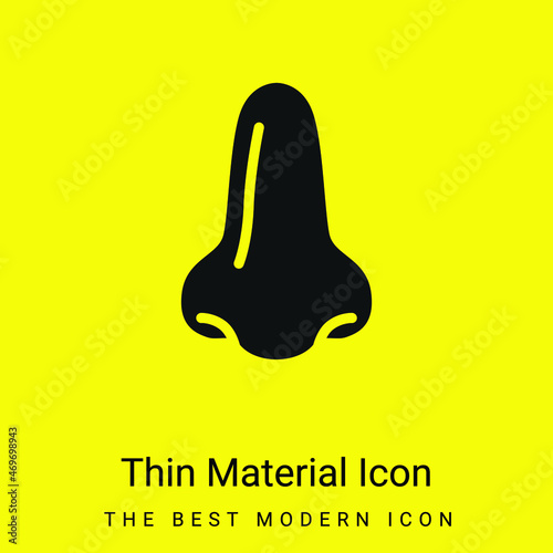 Big Nose minimal bright yellow material icon