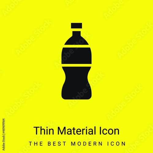 Bottle minimal bright yellow material icon