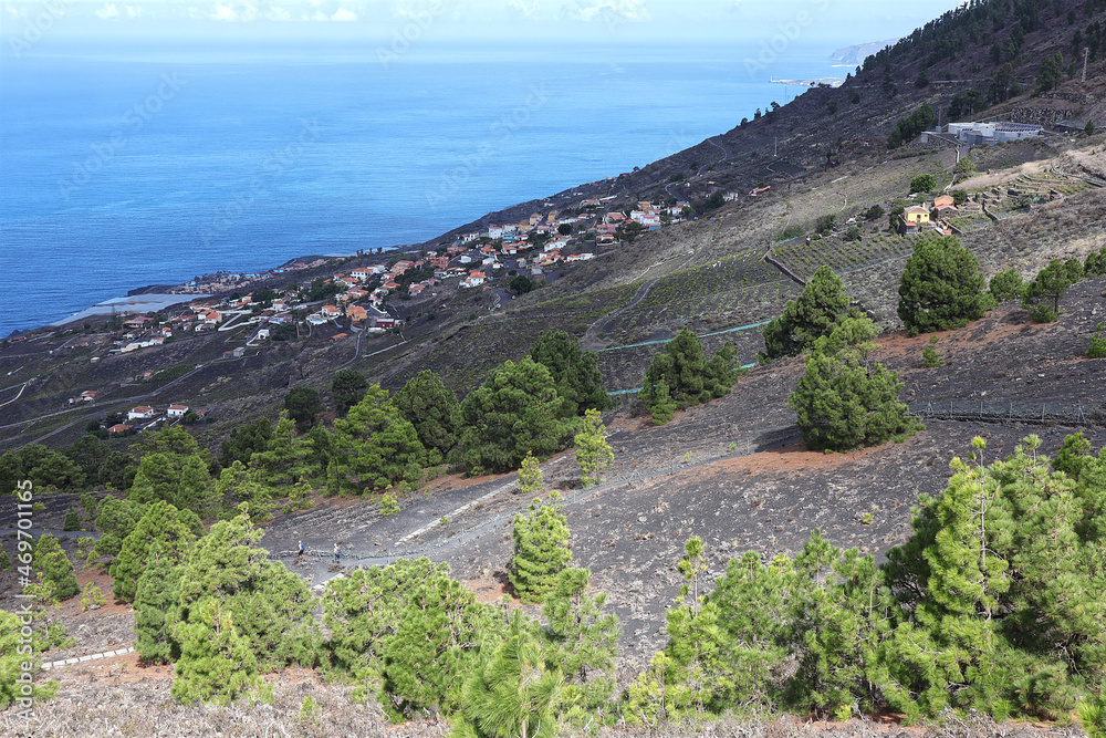 La Palma, Landschaft, Urlaub, Vulkan, Aussicht, Kanaren, Insel, Himmel, Meer, Caldera