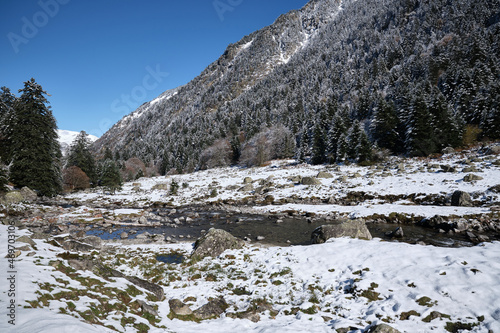 River in pyrenees photo