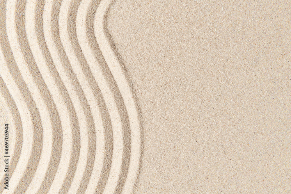 Obraz premium Sand surface texture background zen and peace concept