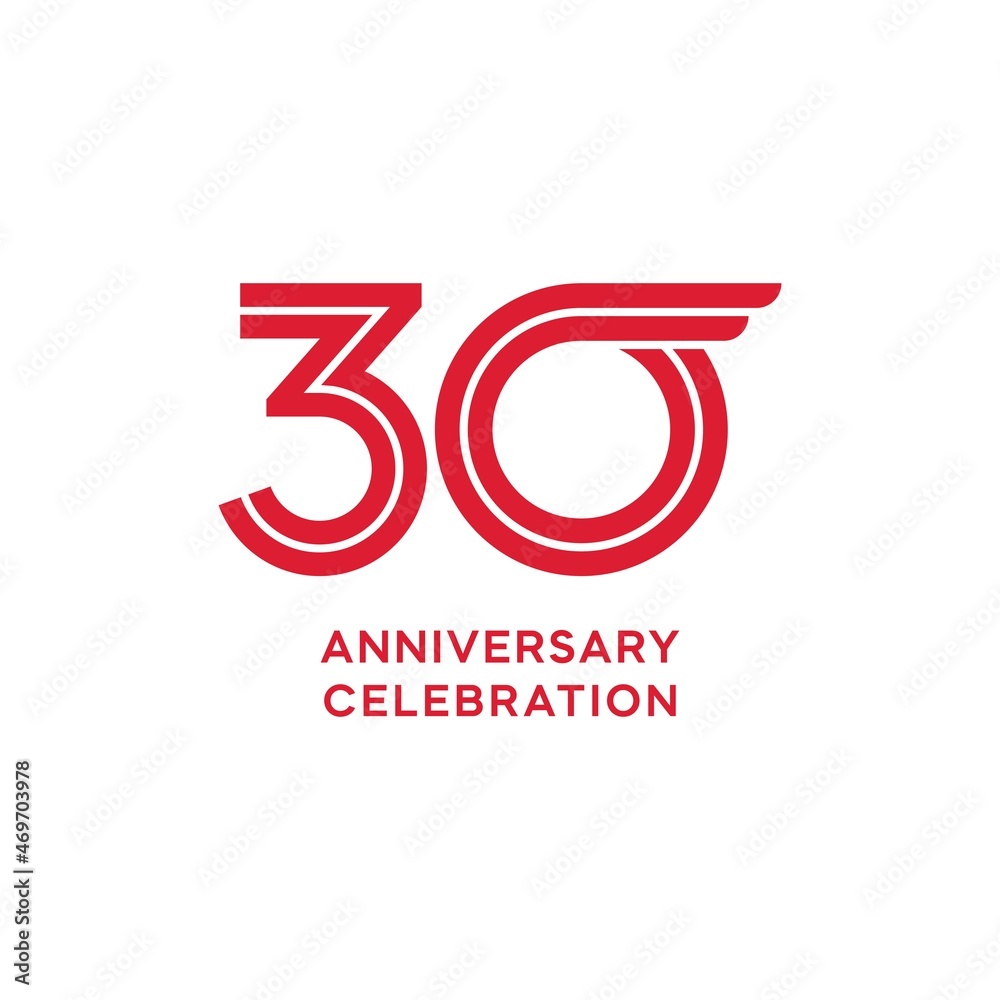 30 year anniversary logo design. vector - template - illustration 30 year anniversary logo design. vector - template - illustration