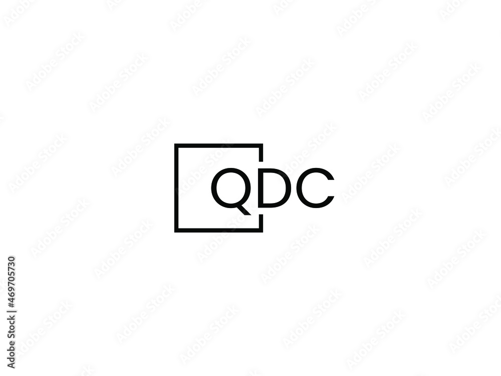 QDC letter initial logo design vector illustration QDC letter initial logo design vector illustration