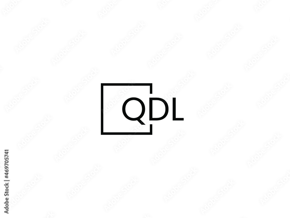 QDL letter initial logo design vector illustration