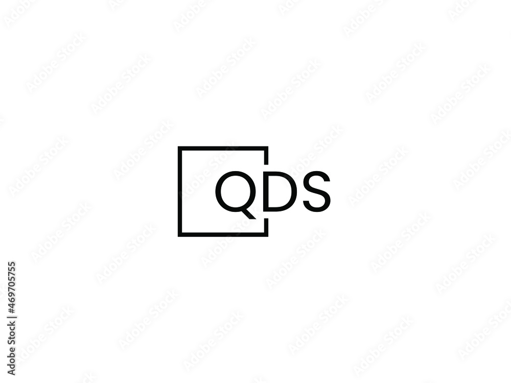 QDS letter initial logo design vector illustration