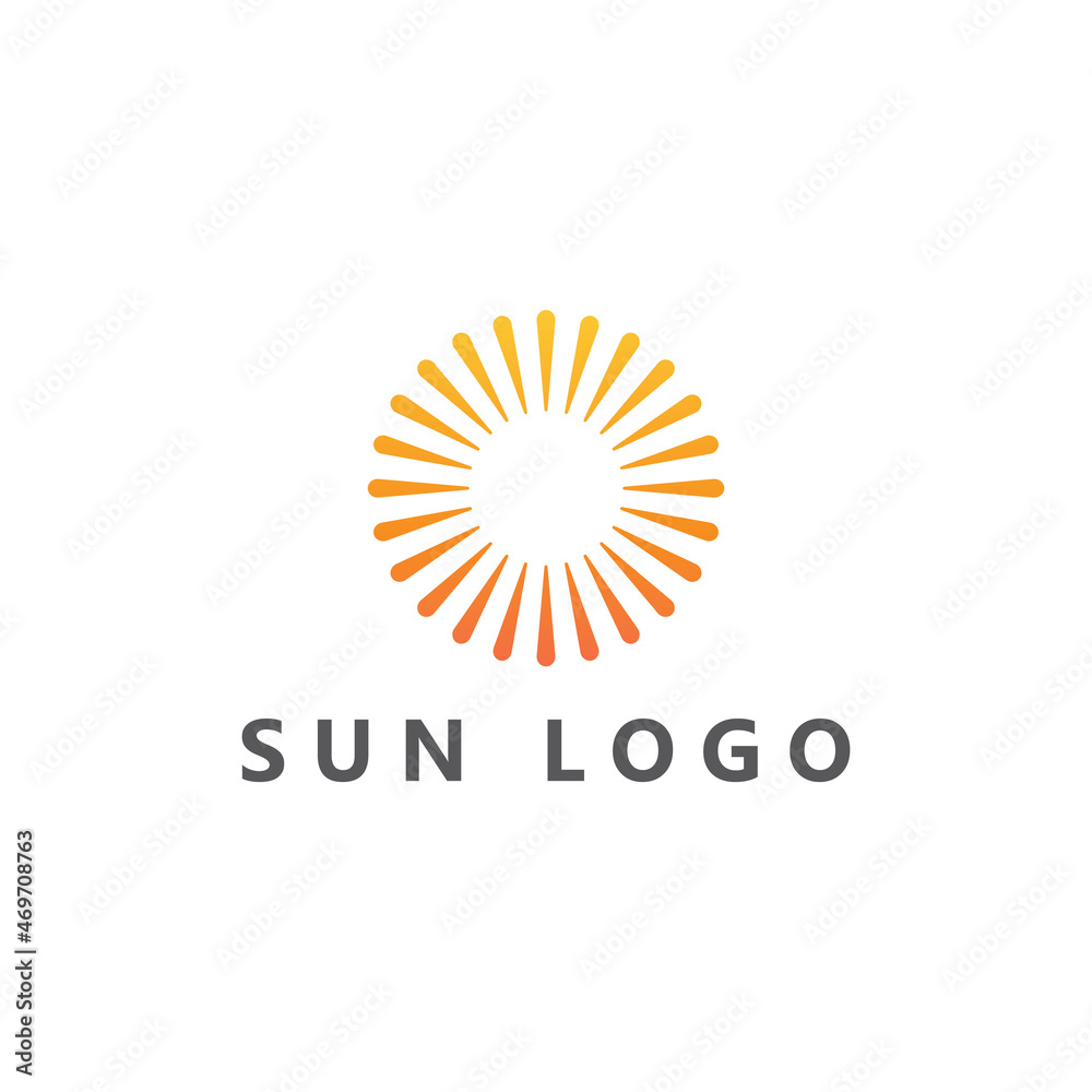 Fototapeta premium Sun Vector illustration Icon