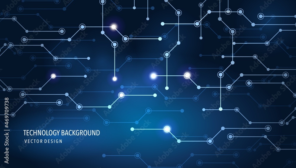 blue Abstract technology circuit board, Vector background. blue Abstract technology circuit board, Vector background.
