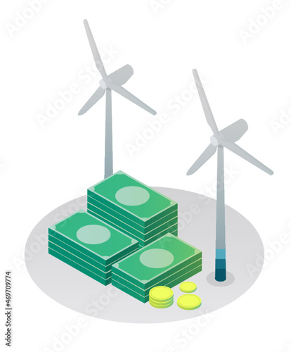 Windräder und Geld