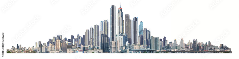 Obraz premium many building in the city landscape showing office