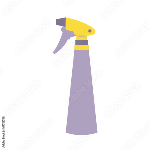 Plant spray. Vector illustration for various designs, decoration of stickers, posters, cards.