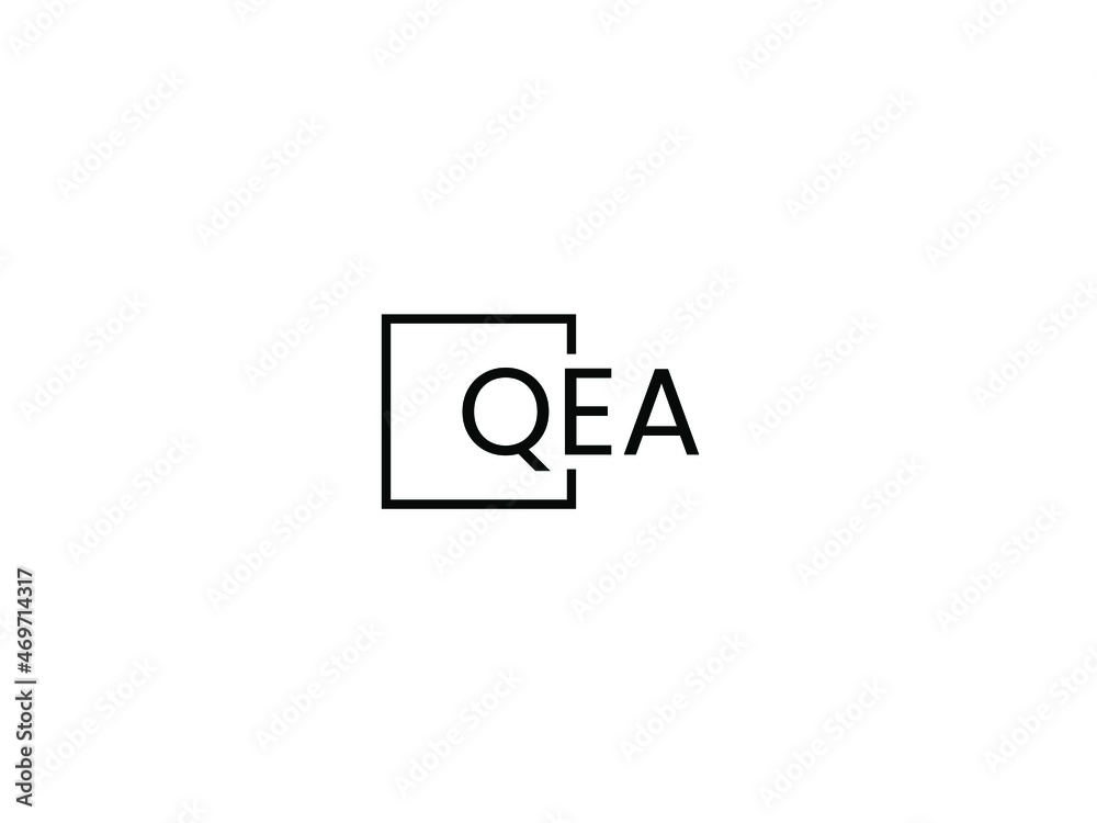 QEA letter initial logo design vector illustration QEA letter initial logo design vector illustration