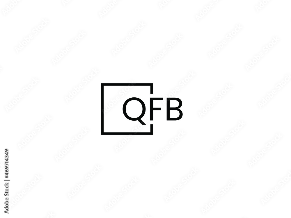 QFB letter initial logo design vector illustration QFB letter initial logo design vector illustration