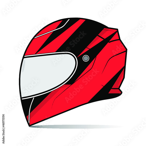 vector racing car decal helmet wrap