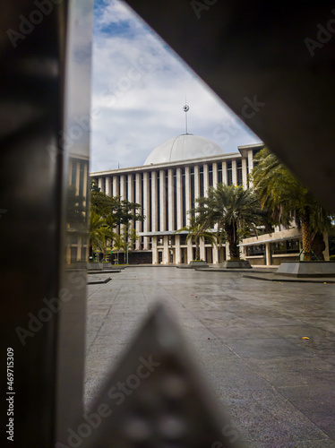 Photography Central Jakarta, Indonesia-April 5th, 2021:Istiqlal Mosque is the largest mosque