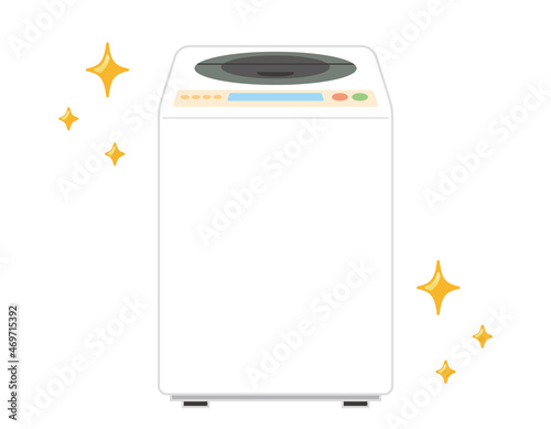 洗濯機　家電　シンプルイラスト