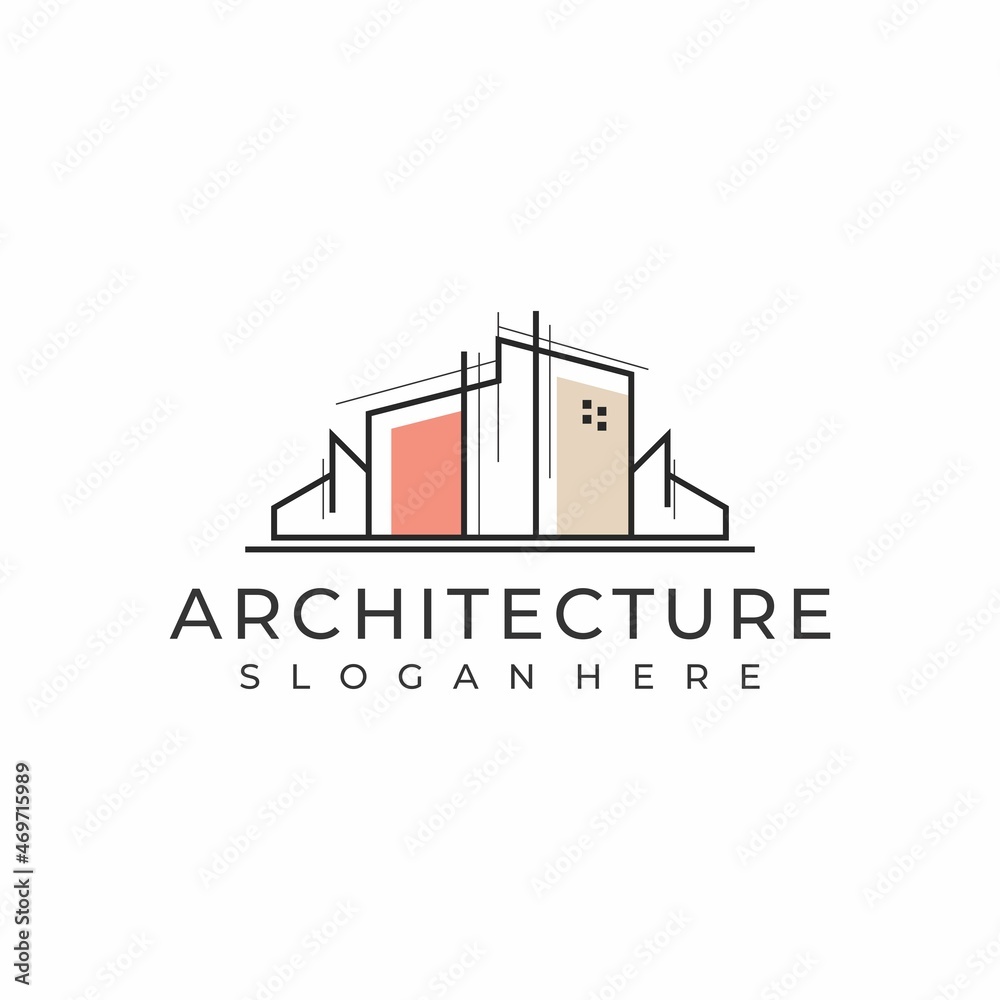 Architecture logo design concept. Nice architecture building logo design