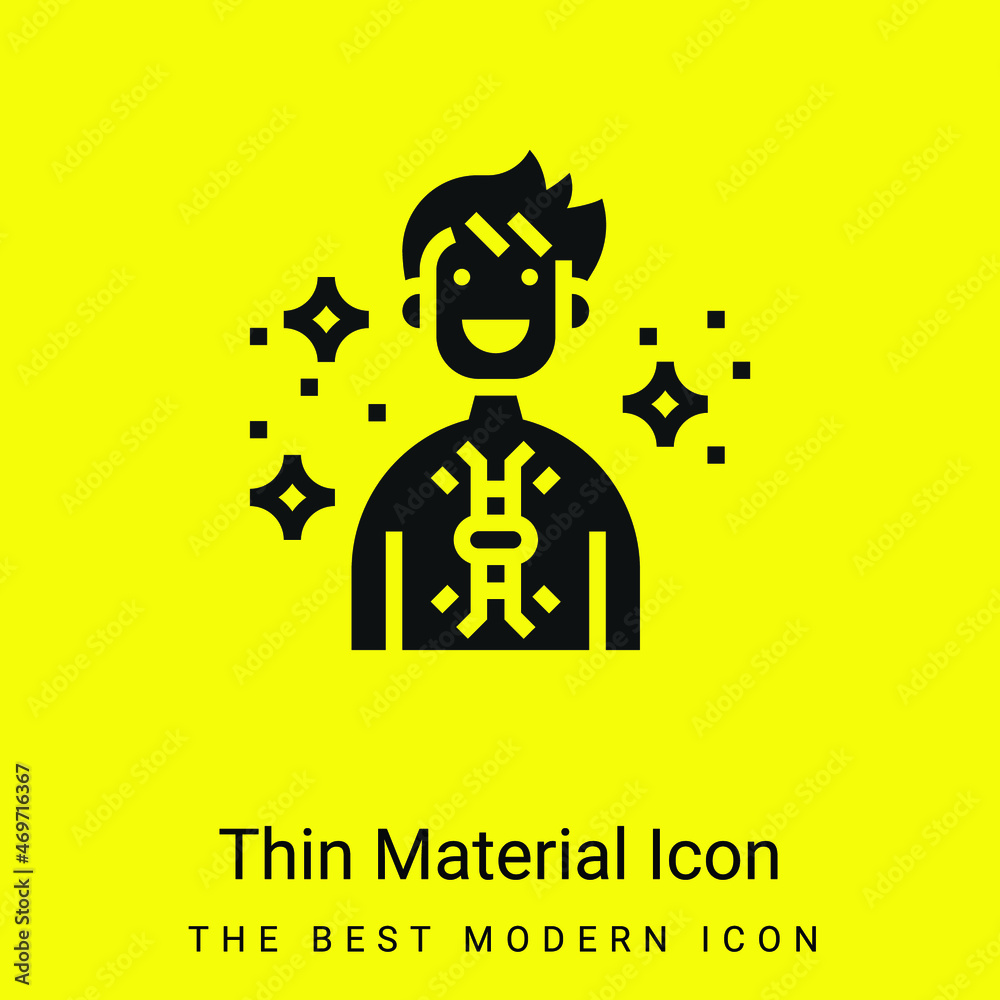 Antibodies minimal bright yellow material icon Antibodies minimal bright yellow material icon