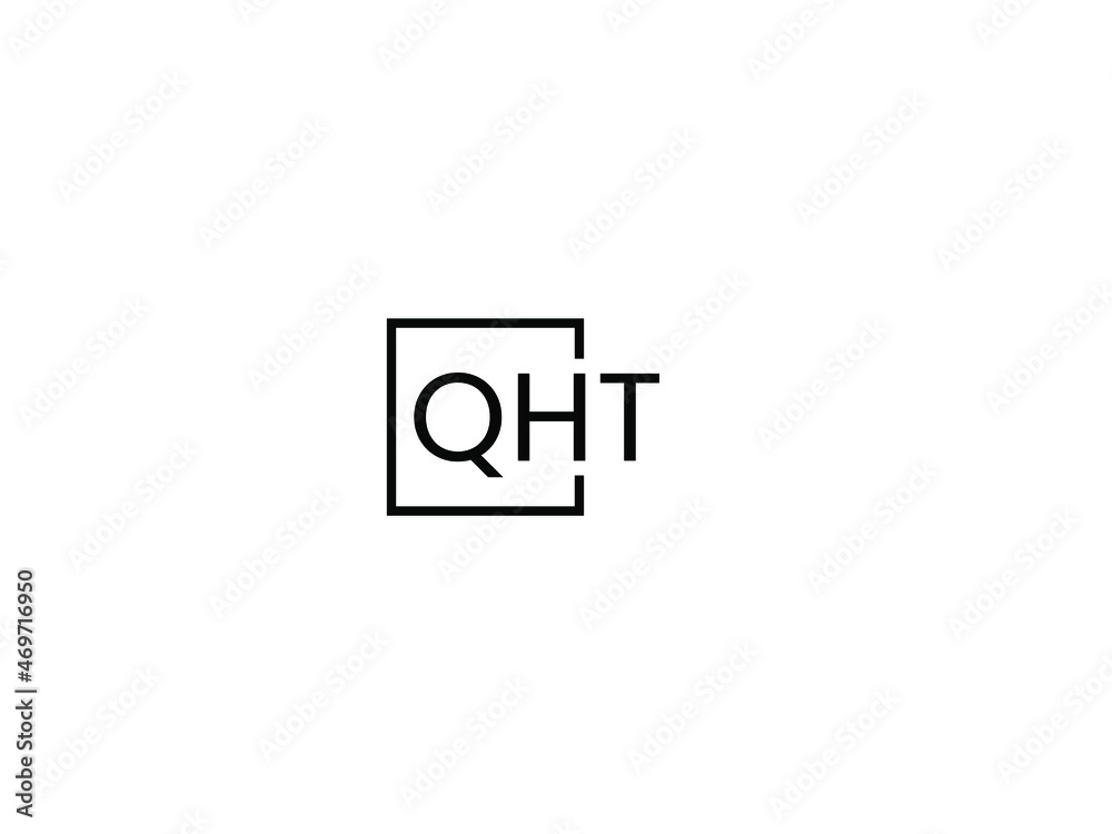 QHT letter initial logo design vector illustration QHT letter initial logo design vector illustration