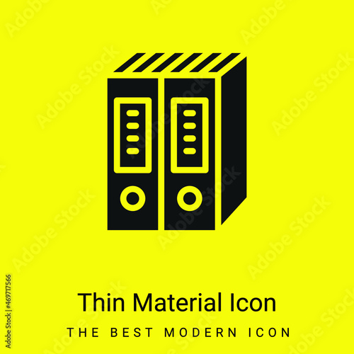 Archives minimal bright yellow material icon