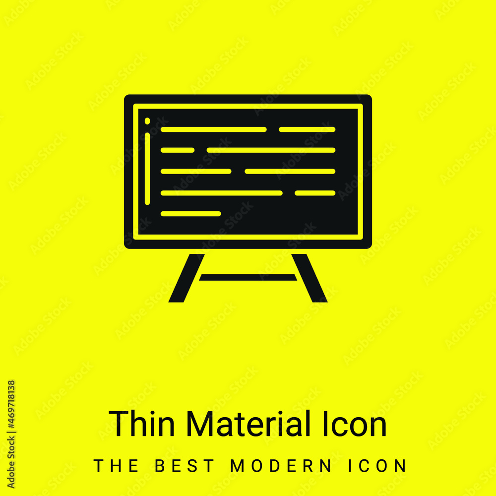 Board minimal bright yellow material icon Board minimal bright yellow material icon