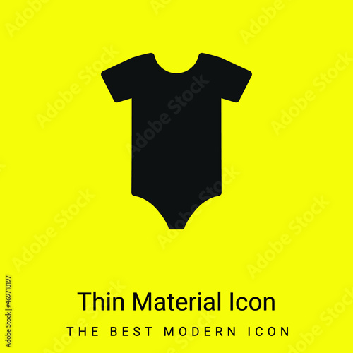 Bodysuit minimal bright yellow material icon