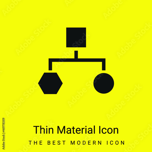 Block Schemes Of Black Shapes minimal bright yellow material icon