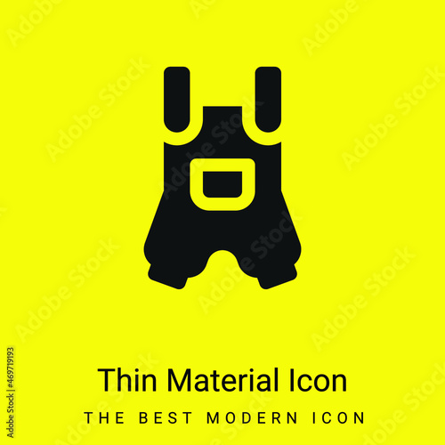 Baby Clothing minimal bright yellow material icon