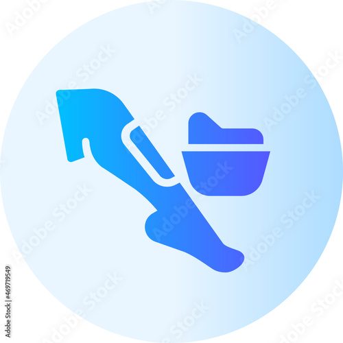 waxing gradient icon