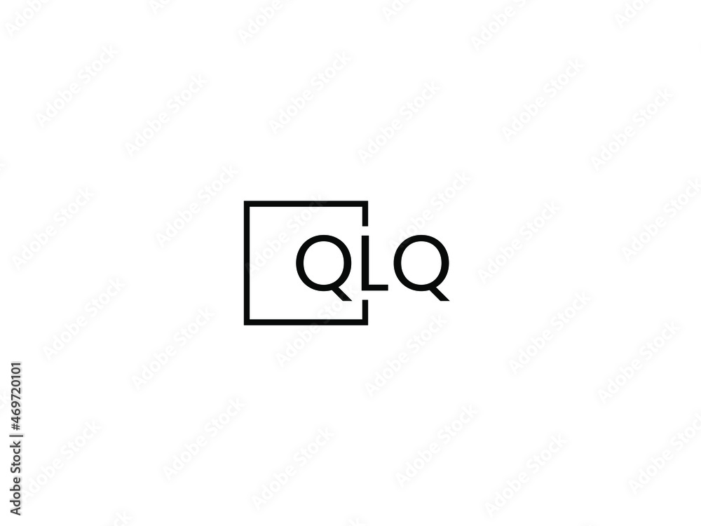 QLQ letter initial logo design vector illustration QLQ letter initial logo design vector illustration