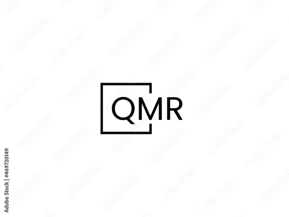 Fototapeta premium QMR letter initial logo design vector illustration