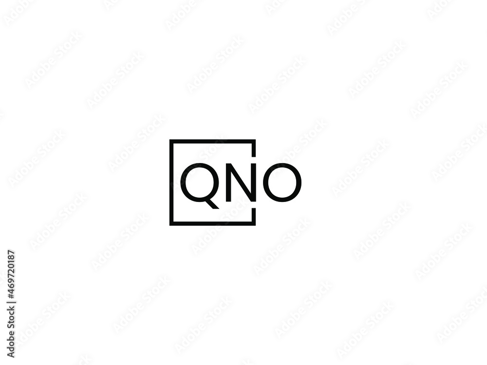QNO letter initial logo design vector illustration QNO letter initial logo design vector illustration