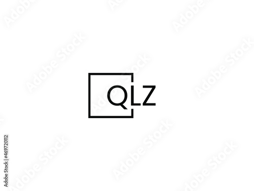 QLZ letter initial logo design vector illustration