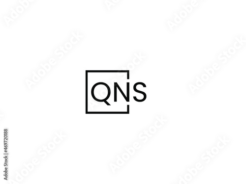 QNS letter initial logo design vector illustration