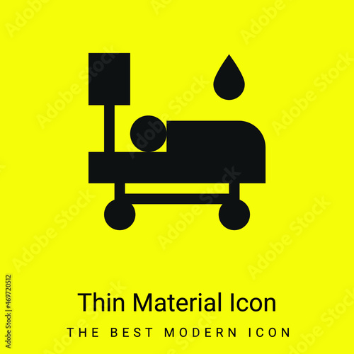 Blood Transfusion minimal bright yellow material icon