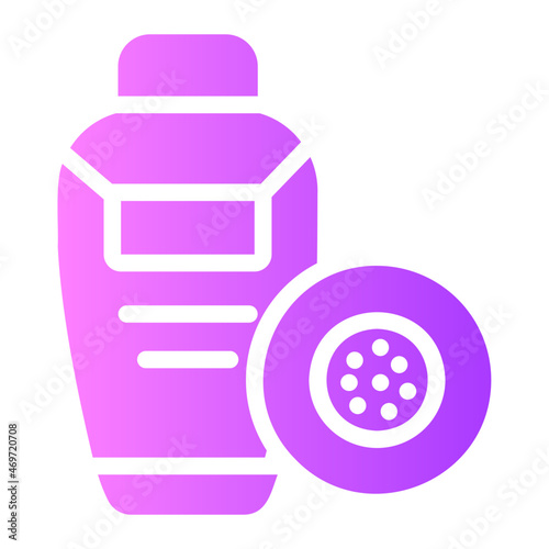 makeup remover gradient icon