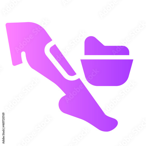 waxing gradient icon
