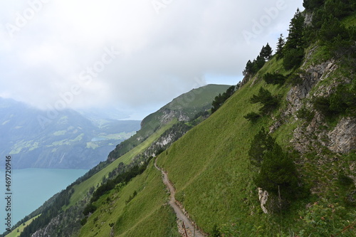 Hiking route in Switzerland