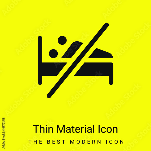 Abstinence minimal bright yellow material icon