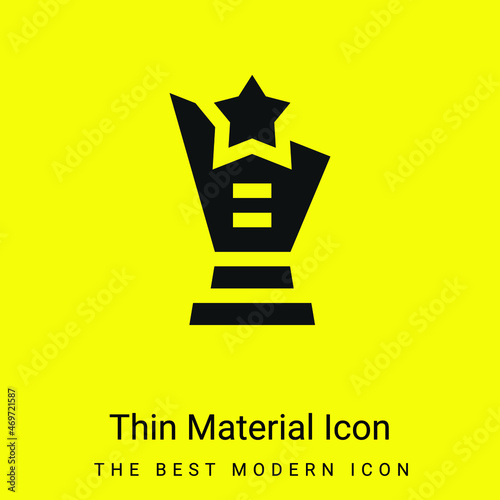 Actor minimal bright yellow material icon