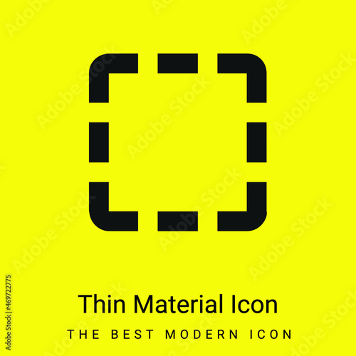 Allocation minimal bright yellow material icon