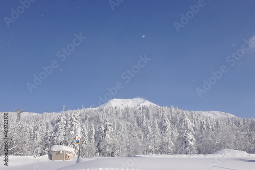 北海道の旭岳の風景
