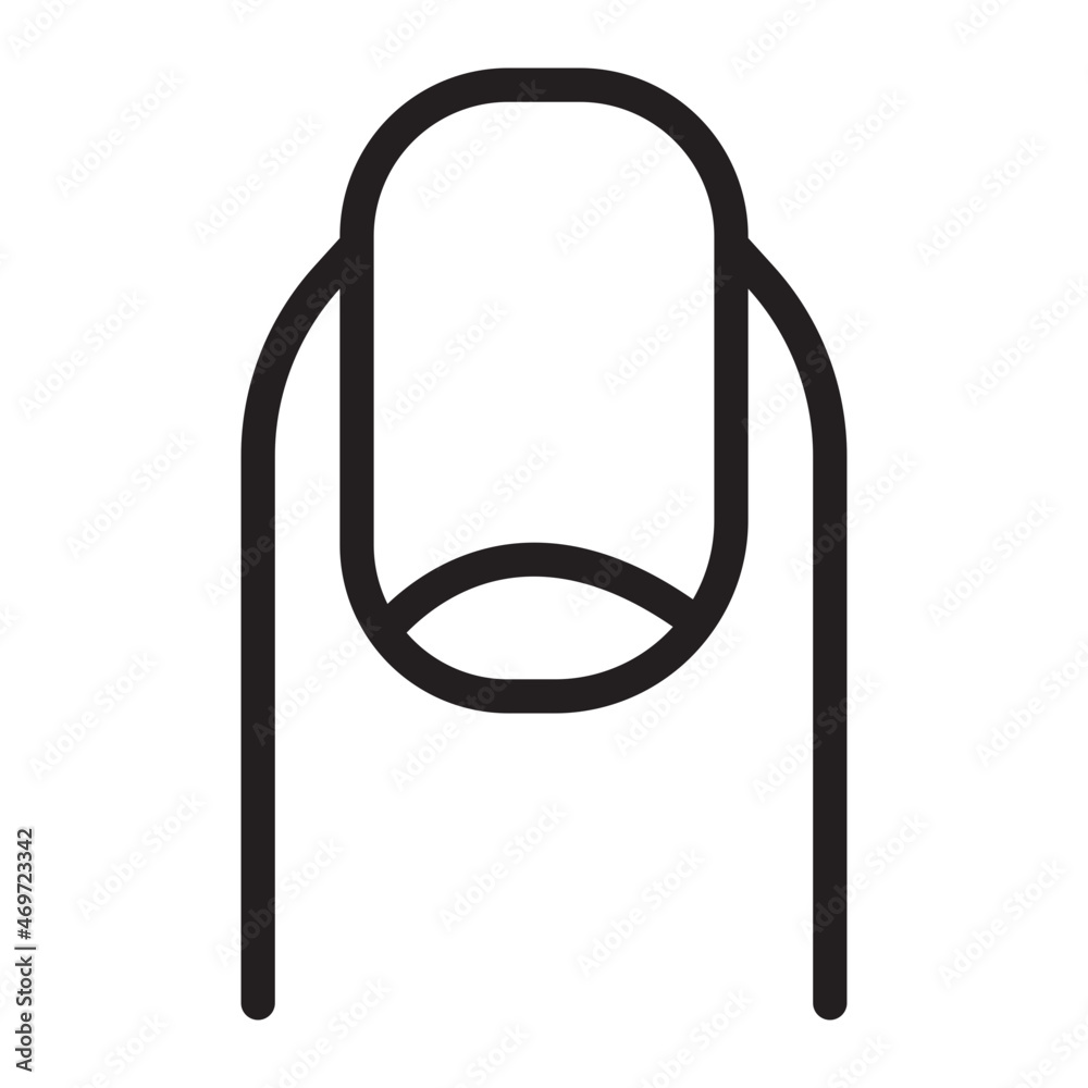 Finger With Nail line icon Finger With Nail line icon